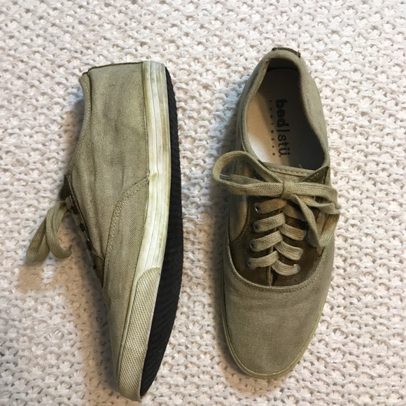 SOLD BED STU Distressed Canvas Sneaker • Size 8 - Picture 2 of 6